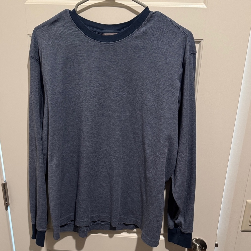 Daniel Cremieux Navy Long Sleeve Tee Pima Cotton